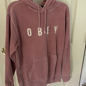 Pink obey sweatshirt